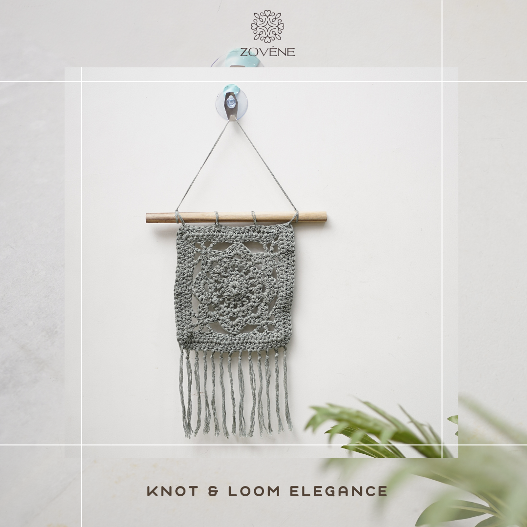 Pastel loom wall hanging 💚