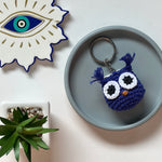 Load image into Gallery viewer, Evil eye owl keychain ✨
