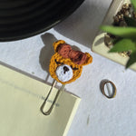 Load image into Gallery viewer, Bear pin bookmark 🐻
