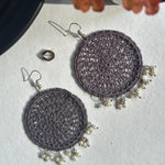 Load image into Gallery viewer, Jhumki earrings 🩶

