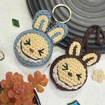 Load image into Gallery viewer, Labubu keychain 🤎💙
