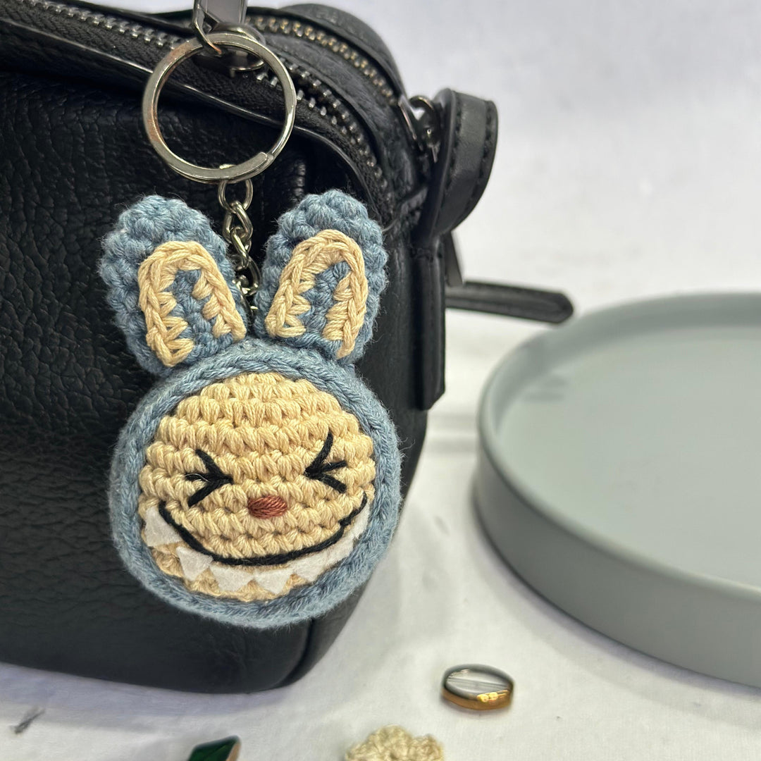 Labubu keychain 🤎💙