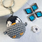 Load image into Gallery viewer, Fluffy penguin keychain 🐧
