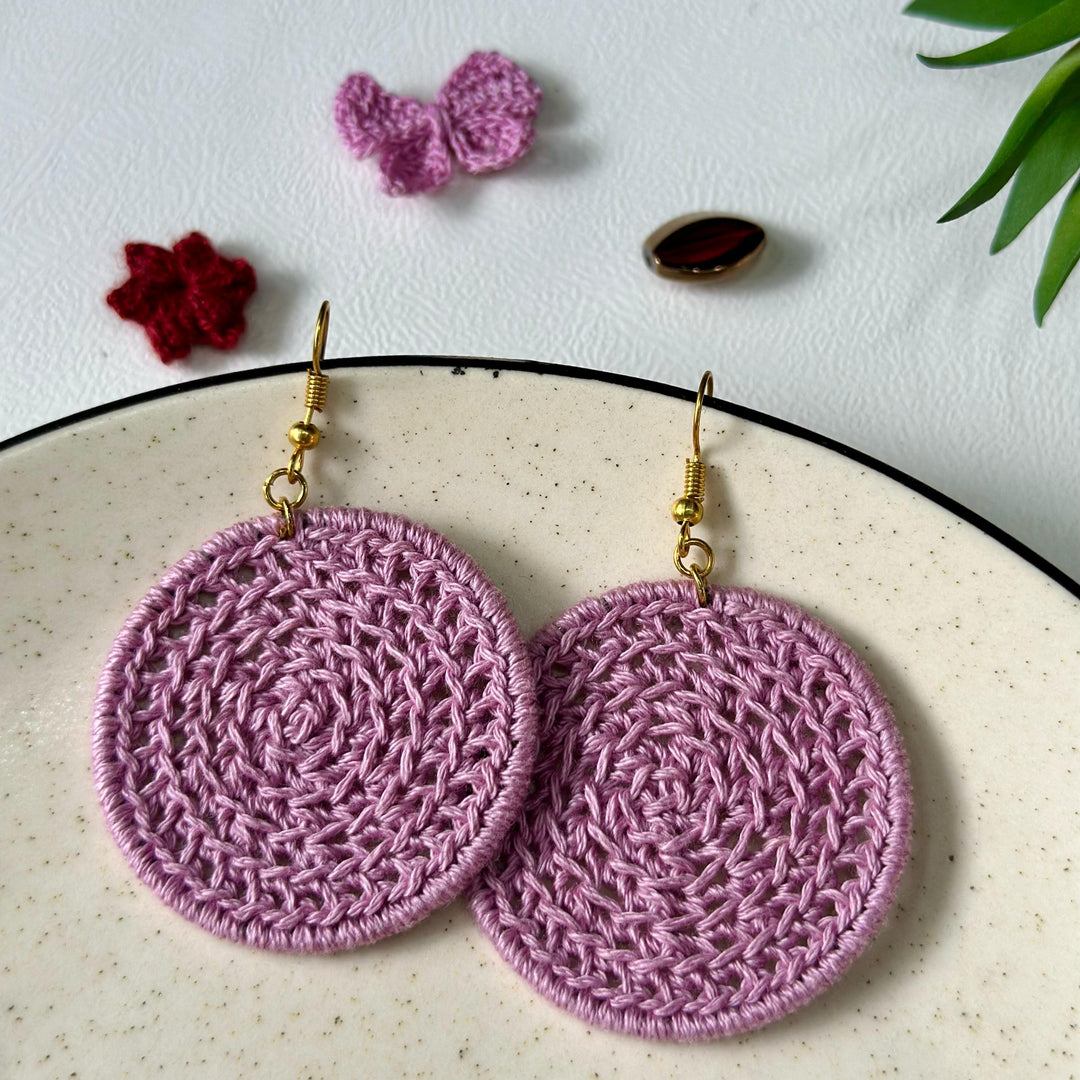 Pink full hoops earrings 💖