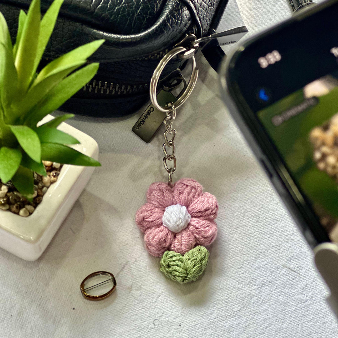 Pastel sunflower keychain 🌻